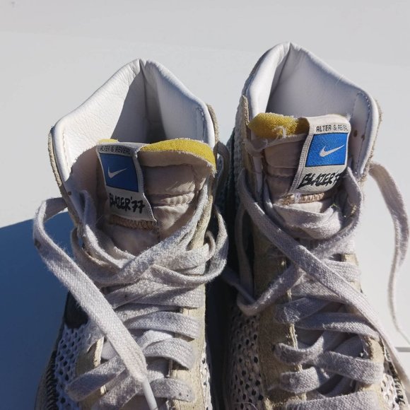 Nike Size 6.5 White Yellow High Cut Men's Shoes Kids - Picture 11 of 14